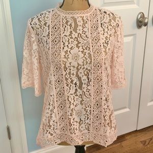 Loft Floral Lace Blouse